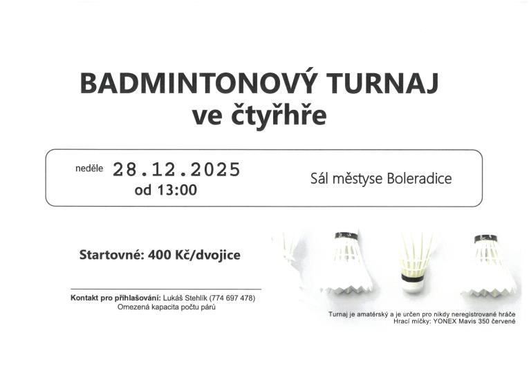 Badmintonový turnaj